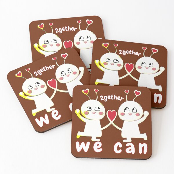 Item preview, Together we can - a sweet, sweet couple in love (chocolate brown) designed and sold by kikidu21.