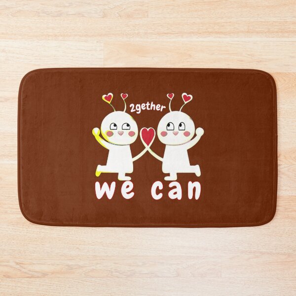 Item preview, Together we can - a sweet, sweet couple in love (chocolate brown) designed and sold by kikidu21.