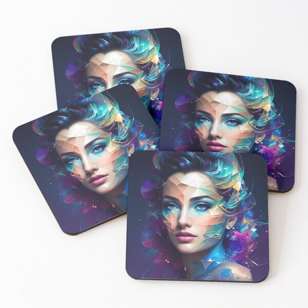 Item preview, Colorful Woman - Colorful Female Portrait designed and sold by Manos Ch.