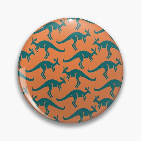 Item preview, Kangaroo abstract pattern designed and sold by Aeterna Prints.
