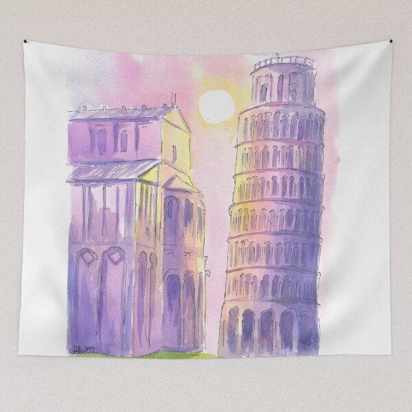 Item preview, Leaning Tower of Pisa with Shining Sun designed and sold by artshop77.