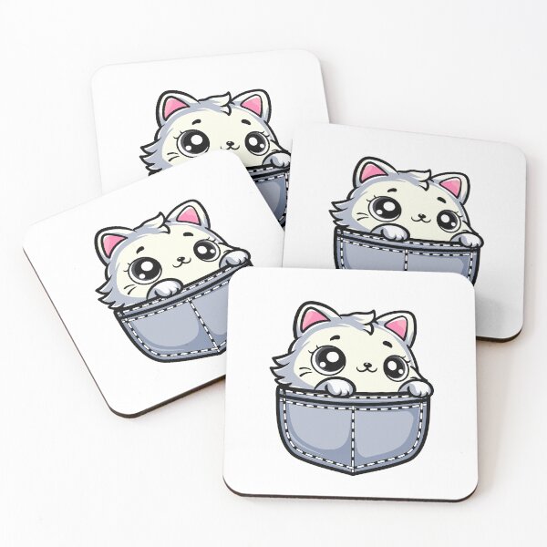 Item preview, cute cartoon fat cat in my pocket designed and sold by Design_for_merch.