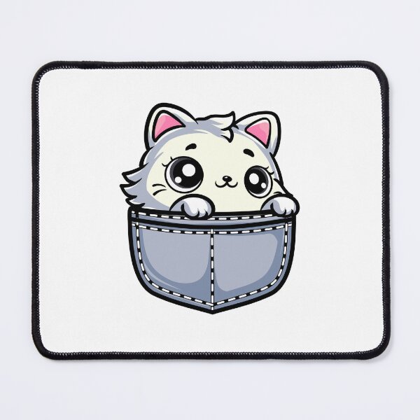 Item preview, cute cartoon fat cat in my pocket designed and sold by Design_for_merch.