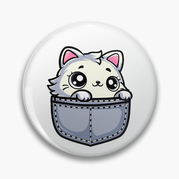 Item preview, cute cartoon fat cat in my pocket designed and sold by Design_for_merch.
