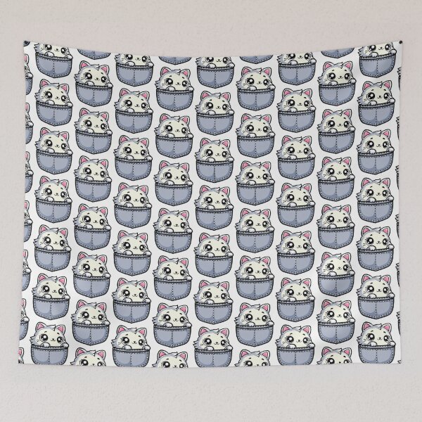 Item preview, cute cartoon fat cat in my pocket designed and sold by Design_for_merch.