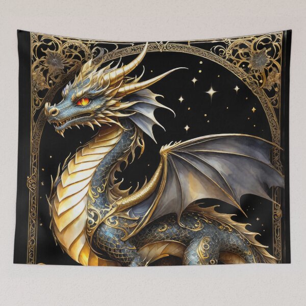 Item preview, Reign of the Golden Dragon designed and sold by cyberartstudiox.