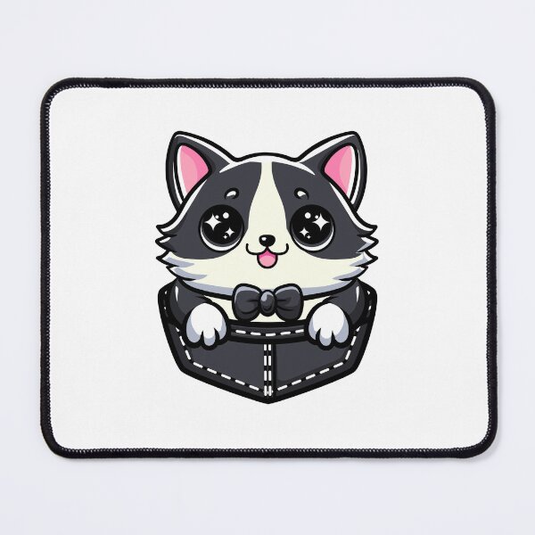 Item preview, cute cartoon Fat Cat in Pocket, obese cat Hiding in Your Pocket designed and sold by Design_for_merch.