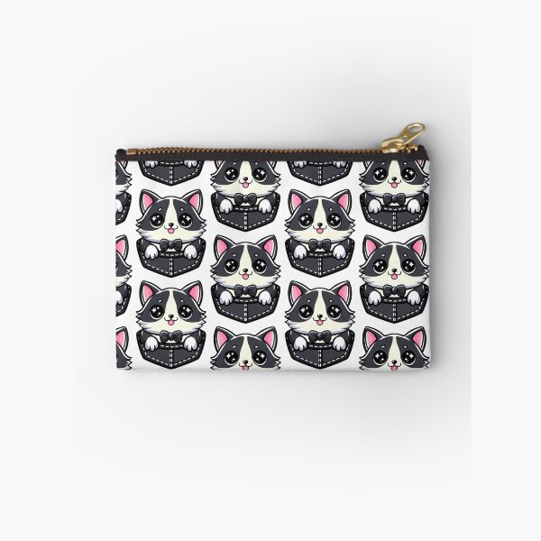 Item preview, cute cartoon Fat Cat in Pocket, obese cat Hiding in Your Pocket designed and sold by Design_for_merch.