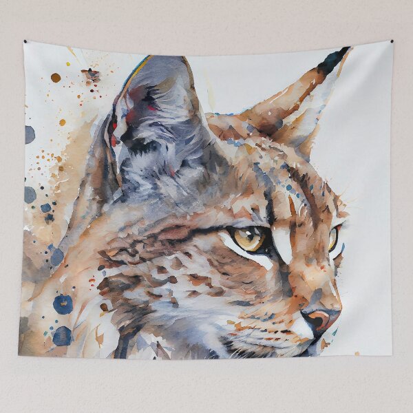 Item preview, Lynx Watercolor designed and sold by CosmicAnomaly.