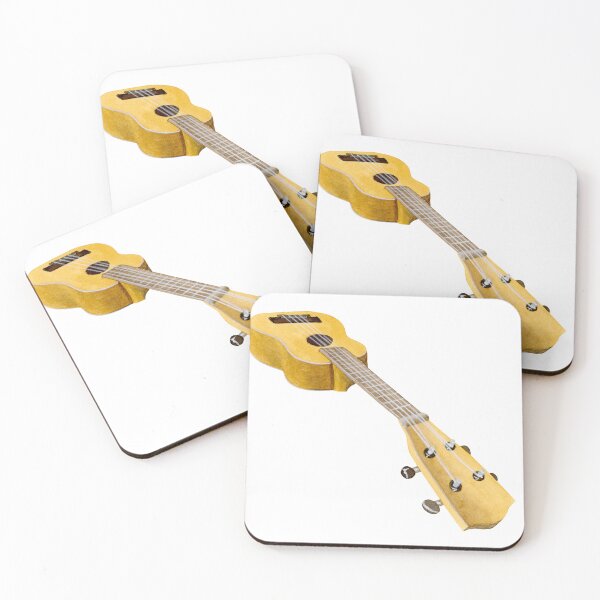 Item preview, Yellow angle view ukulele designed and sold by AnastasiaUrsu.