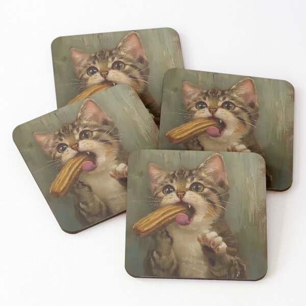 Item preview, Churro Cat designed and sold by summer-sun-designs.