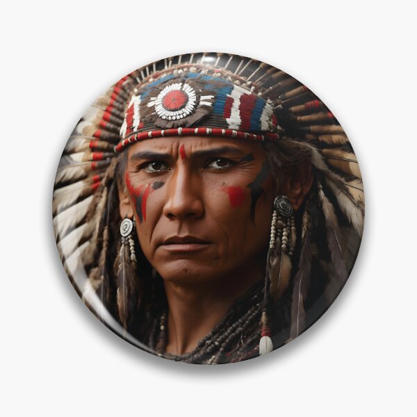 Item preview, Cherokee Indian Chief Warrior designed and sold by SoccaTamam.