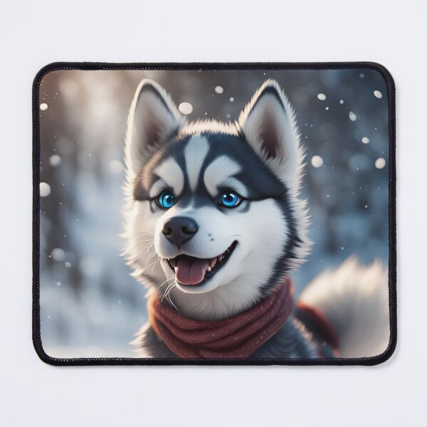 Item preview, Cute Mini Husky Playing In The Snow designed and sold by MoriFantasy.