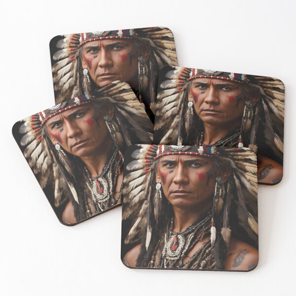 Item preview, Cherokee Indian Chief Warrior designed and sold by SoccaTamam.
