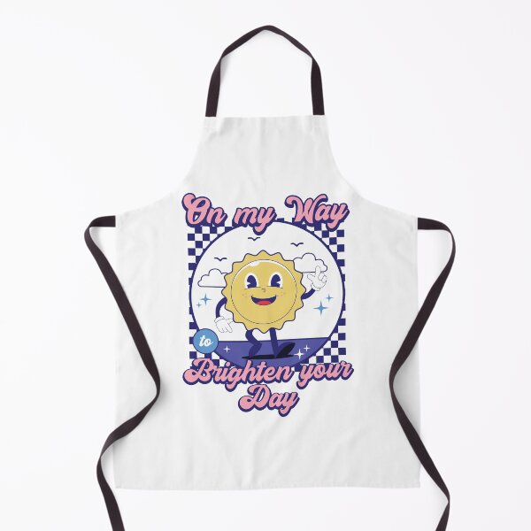 Item preview, Retro Sun On My Way To Brighten Your Day Inspirational Quote designed and sold by JUSTBEELEGANT.