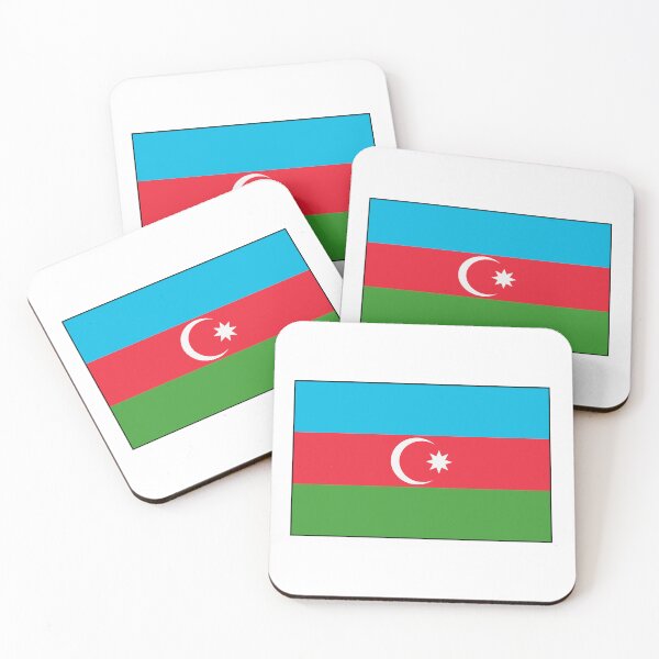 Item preview, Minimalist Azerbaijan Flag designed and sold by Allaboutasia.