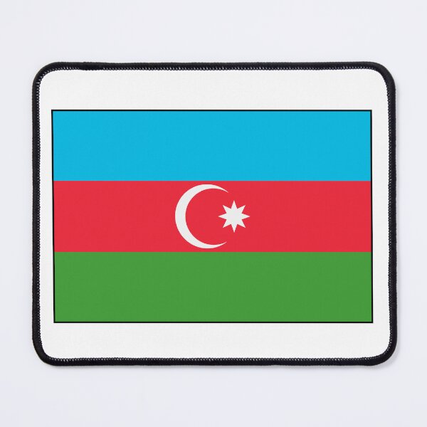Item preview, Minimalist Azerbaijan Flag designed and sold by Allaboutasia.