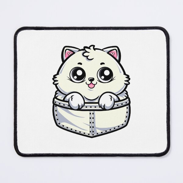 Item preview, cute cartoon Fat Cat in the Fake Pocket designed and sold by Design_for_merch.