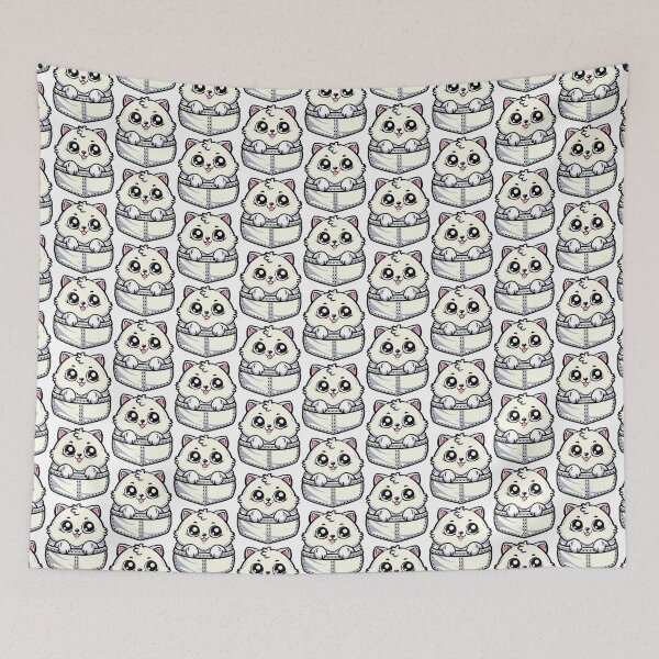 Item preview, cute cartoon Fat Cat in the Fake Pocket designed and sold by Design_for_merch.