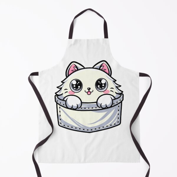 Item preview, cute cartoon fat cat in the pocket designed and sold by Design_for_merch.