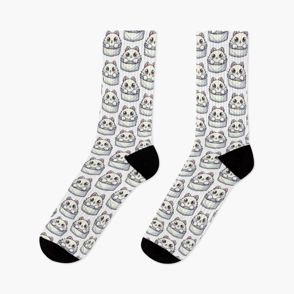 Item preview, cute cartoon fat cat in the pocket designed and sold by Design_for_merch.