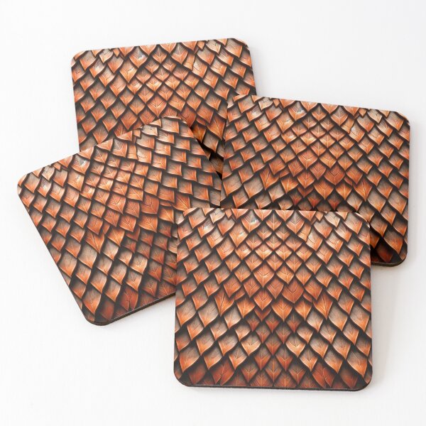 Item preview, Rust-colored Dragon Scales designed and sold by digital-savant.