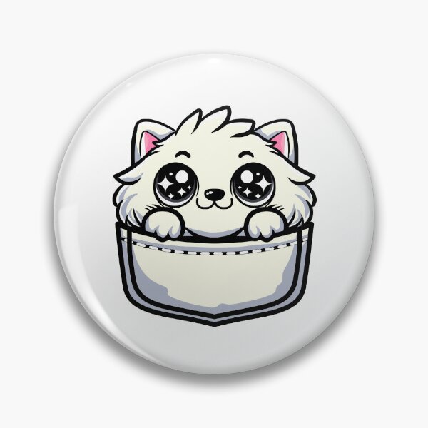 Item preview, cute cartoon obese cat in my pocket designed and sold by Design_for_merch.