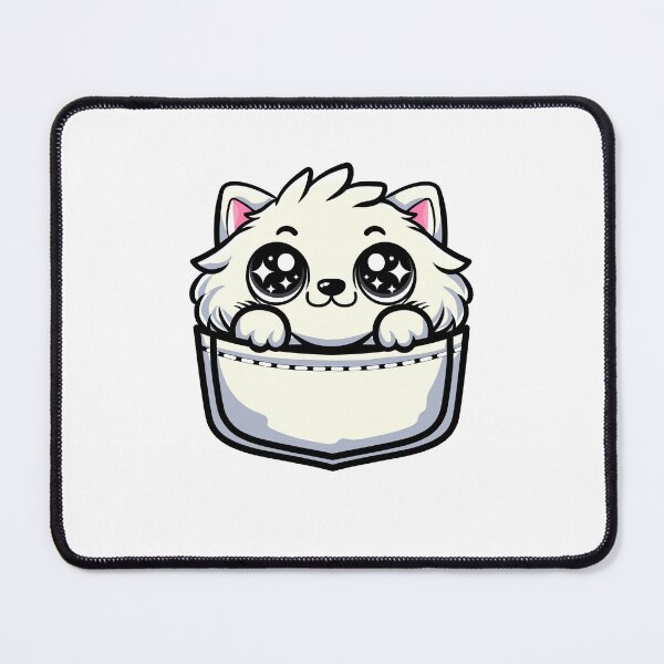 Item preview, cute cartoon obese cat in my pocket designed and sold by Design_for_merch.