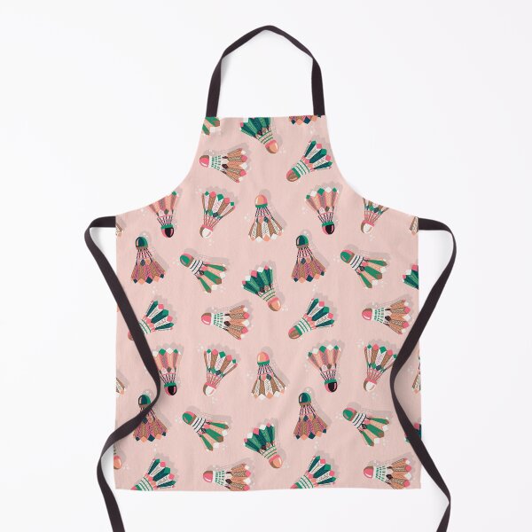Item preview, Badminton Birdies – Pink & Teal on Blush designed and sold by Cat Coquillette.