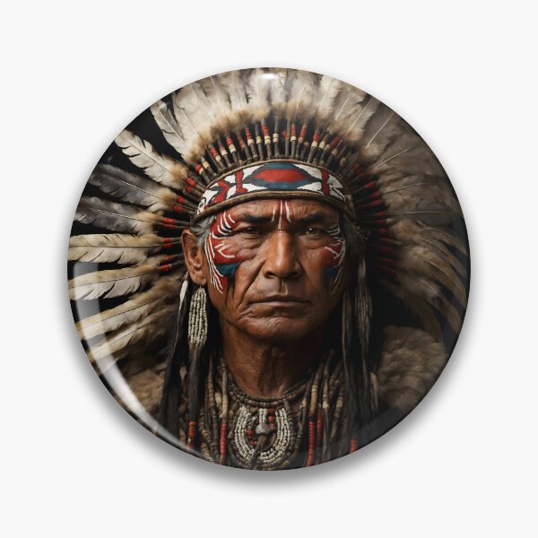 Item preview, Native American Day - Cherokee Indian Chief Warrior designed and sold by SoccaTamam.