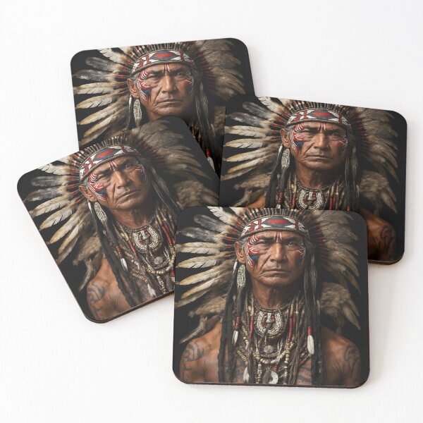 Item preview, Native American Day - Cherokee Indian Chief Warrior designed and sold by SoccaTamam.