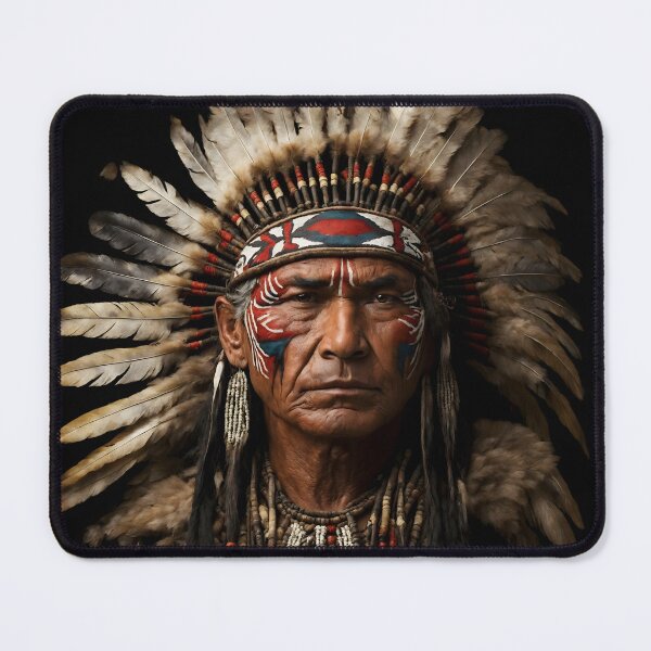 Item preview, Native American Day - Cherokee Indian Chief Warrior designed and sold by SoccaTamam.