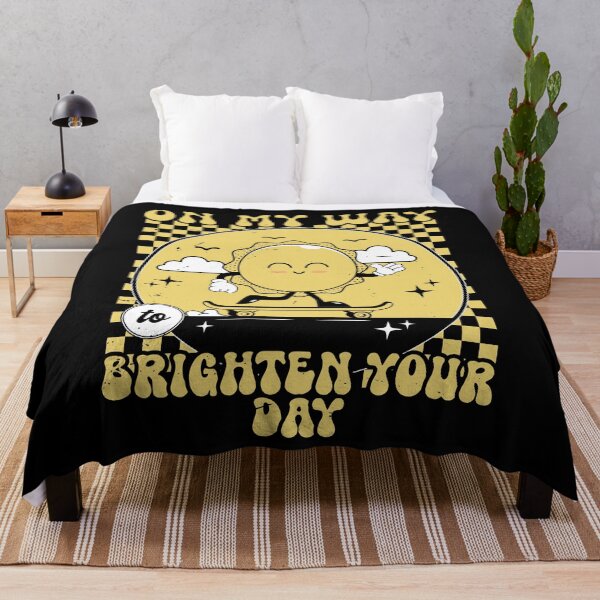 Item preview, On My Way To Brighten Your Day Inspirational Quote designed and sold by JUSTBEELEGANT.