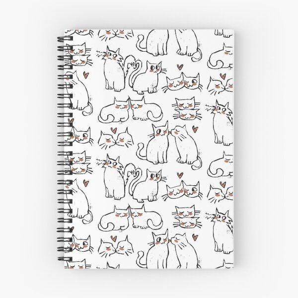 Item preview, Valentines Day Cats Pattern designed and sold by riahdrawsthings.