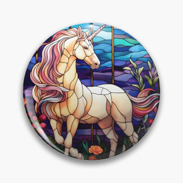 Item preview, Stained Glass Unicorn designed and sold by CosmicAnomaly.