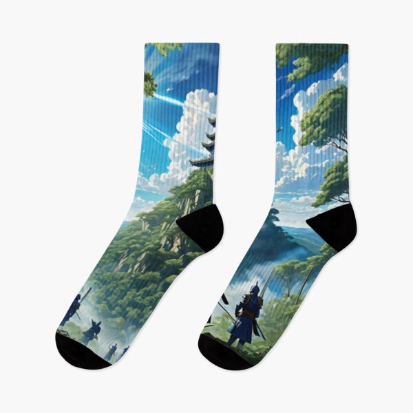 Artikelvorschau, Eine Ansicht von Samurai in einem grünen Wald und blauem Himmel von Anime ART entworfen und verkauft von relaxbito.