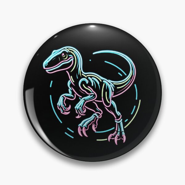 Aperçu de l'œuvre Vélociraptor Néon créée et vendue par Redwolve.