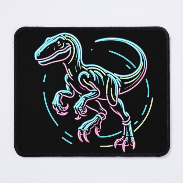 Aperçu de l'œuvre Vélociraptor Néon créée et vendue par Redwolve.