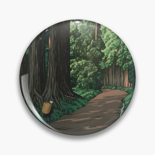Item preview, The Road to Nikkô, Hasui Kawase, Nikko Kaido A road through a deep forest leading to Nikko designed and sold by EmeraldeaArt.