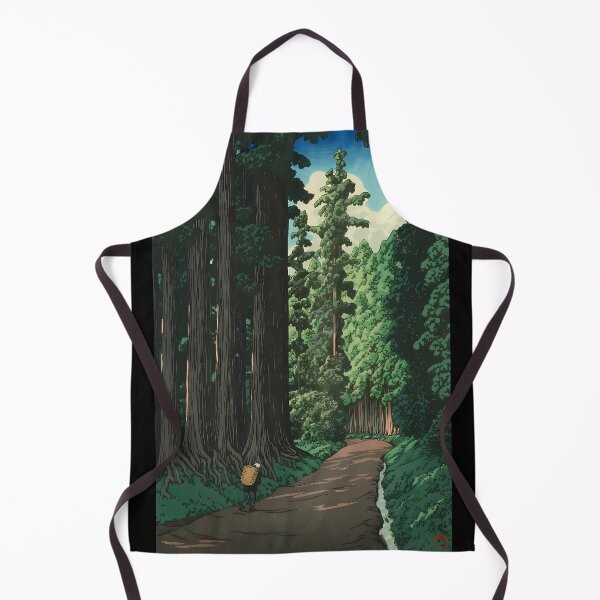 Item preview, The Road to Nikkô, Hasui Kawase, Nikko Kaido A road through a deep forest leading to Nikko designed and sold by EmeraldeaArt.