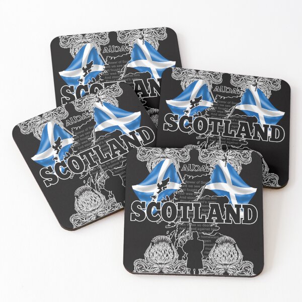 Item preview, Scotland Scottish Piper Thistle Flags and Map designed and sold by REAL IRISH GIFTS.