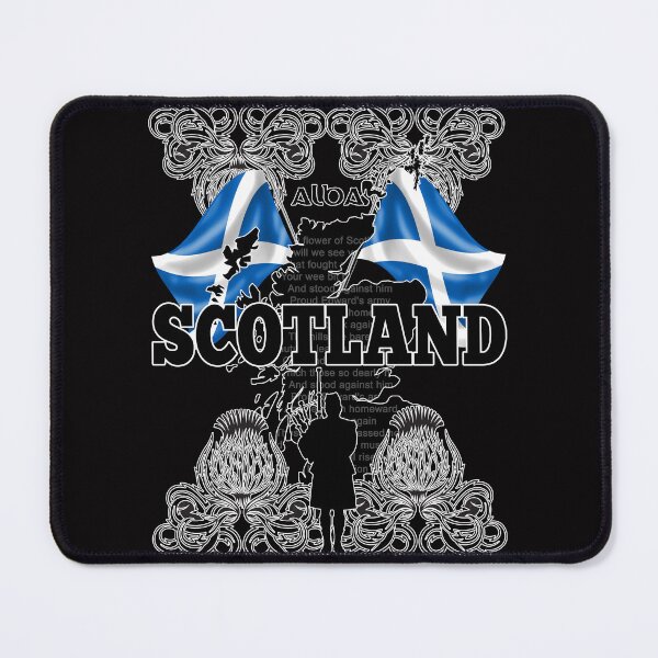 Item preview, Scotland Scottish Piper Thistle Flags and Map designed and sold by REAL IRISH GIFTS.