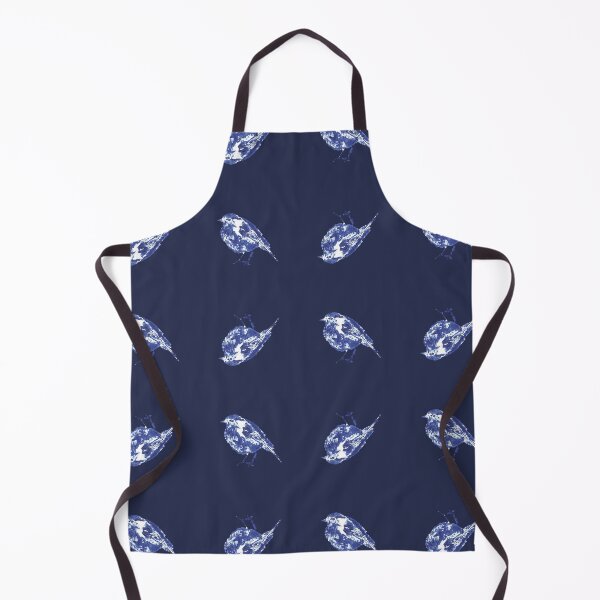 Item preview, Grumpy Redbreast Bird (ink blue/blue) designed and sold by D-Vogt-Grafik.