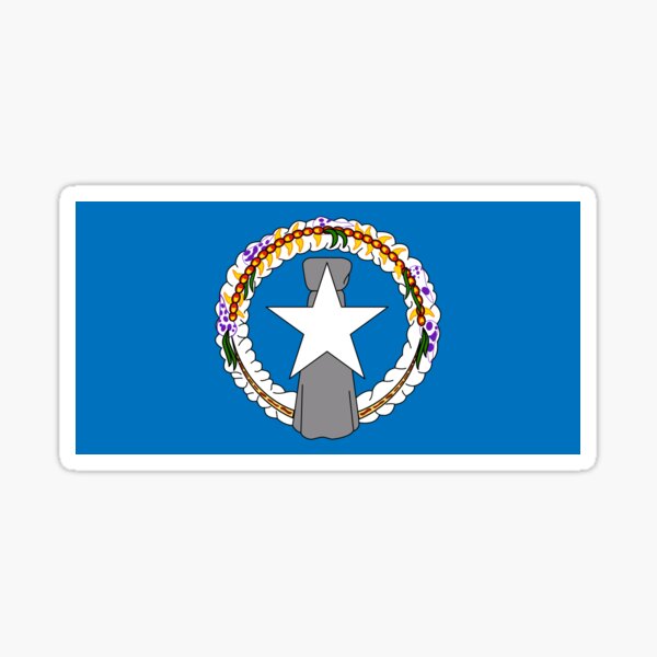 Northern Mariana Islands Flag - Former Sticker