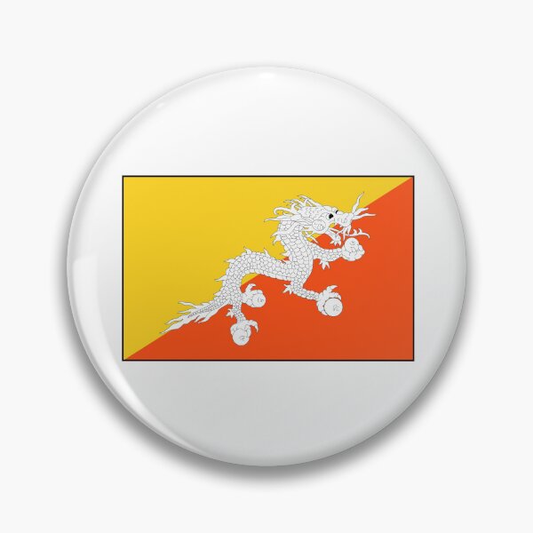 Item preview, Minimalist Bhutan Flag designed and sold by Allaboutasia.