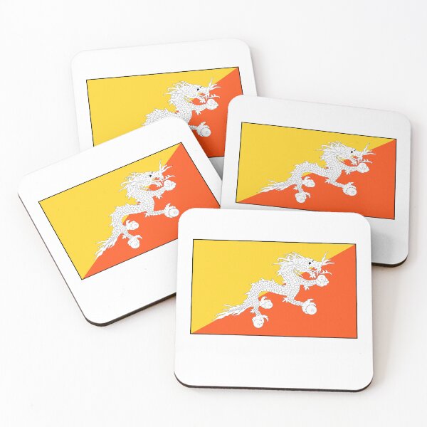 Item preview, Minimalist Bhutan Flag designed and sold by Allaboutasia.