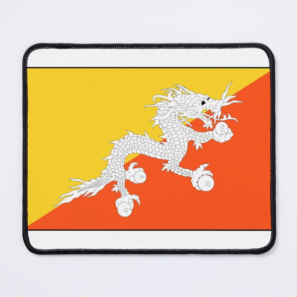 Item preview, Minimalist Bhutan Flag designed and sold by Allaboutasia.