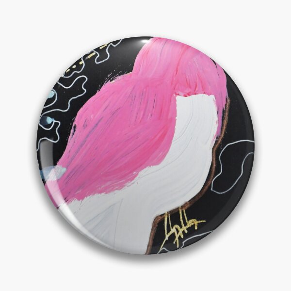Item preview, Pink bird on black paper designed and sold by FoxGlove5.