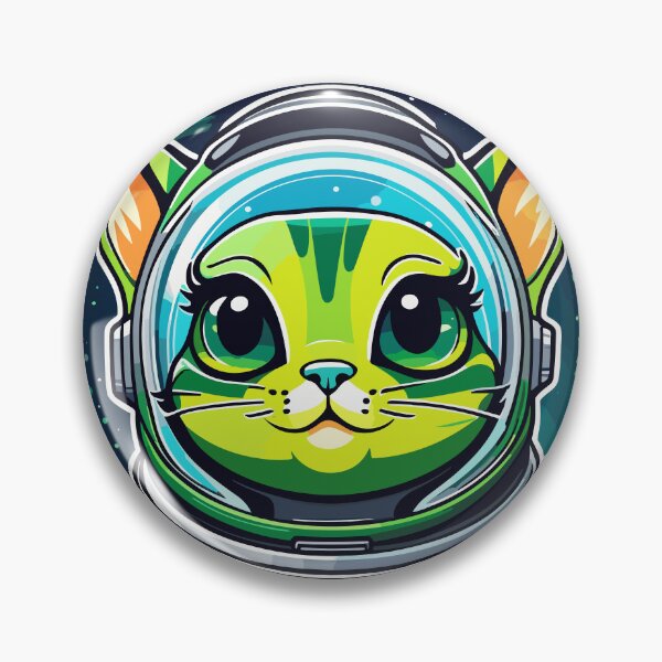 Item preview, Cute alien cat astronaut designed and sold by NurjanBR.