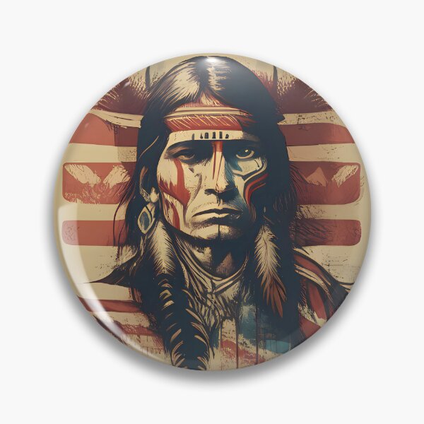 Item preview, Native American Male Folk Art Design designed and sold by Luxpavo.